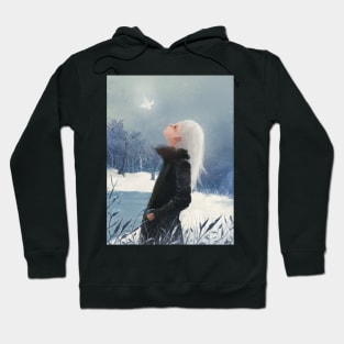 Butterfly in snow Hoodie